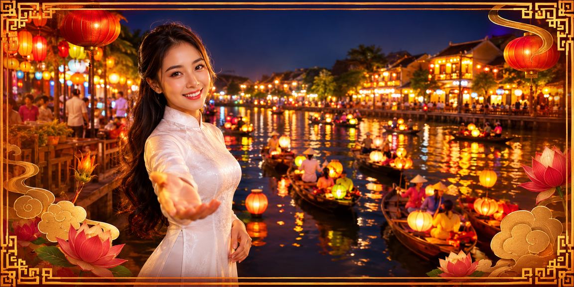 Người chơi tại Hội An tham gia cá cược trực tuyến trong không gian truyền thống